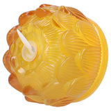 LED Flower Lamp Imitation Glass Yellow Light Electronic Candle Lotus Flower Decor for Home OfficeYellow - Low Angle