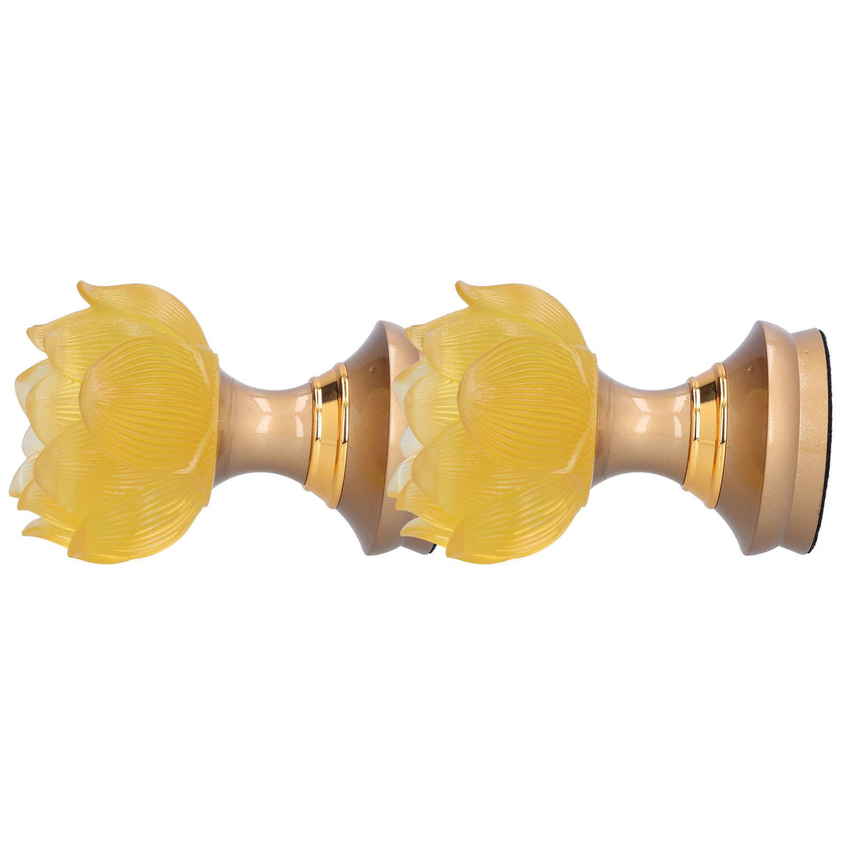 2Set LED Lotus Buddha Lamp Imitated Colored Glaze Prayer Light Home Meditation Buddhist SuppliesAU Plug 100‑240V