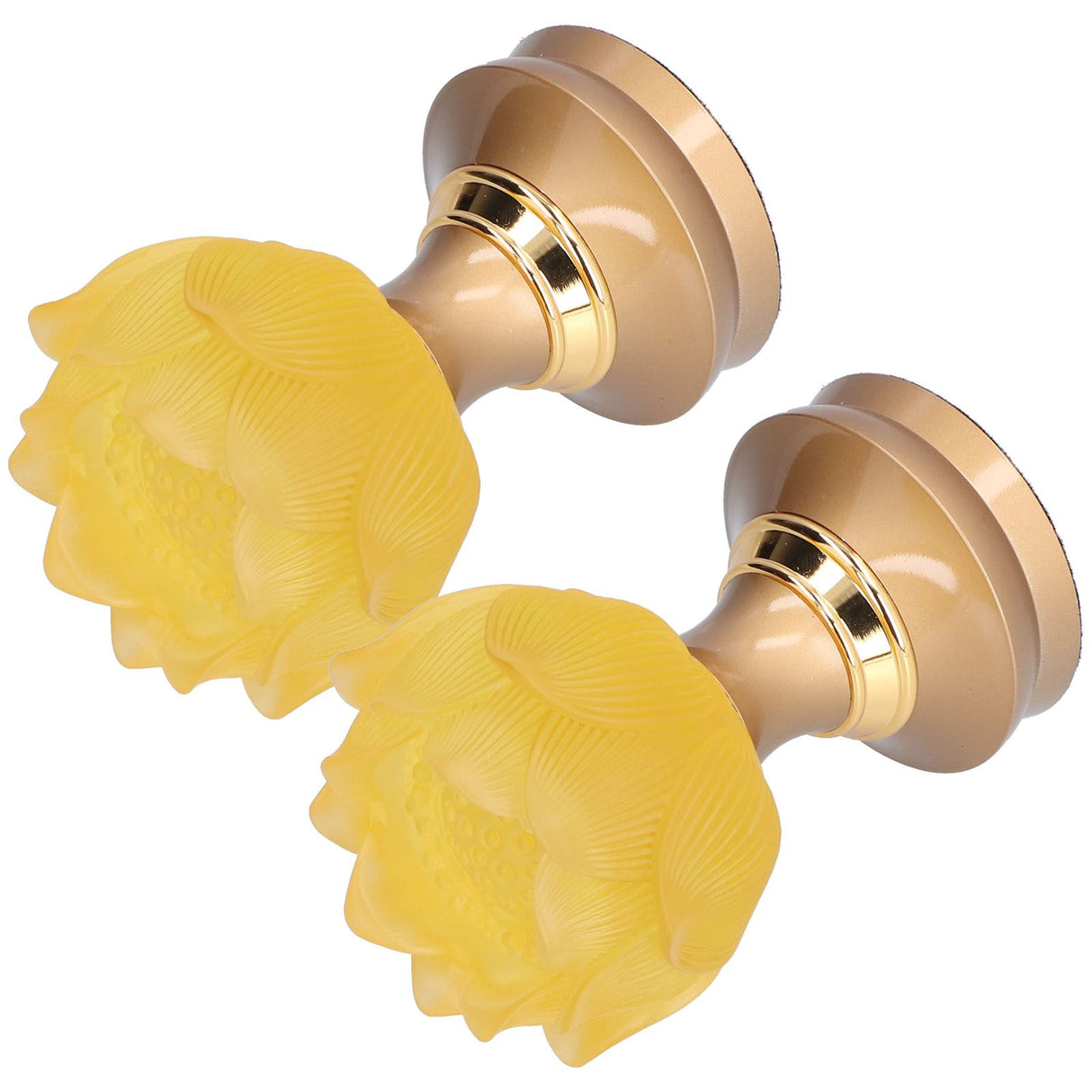 2 Set LED Buddhist Light Yellow Buddha Lamp Adjustable Buddhist Flower Light Buddhism SupplyAU Plug 100-240V