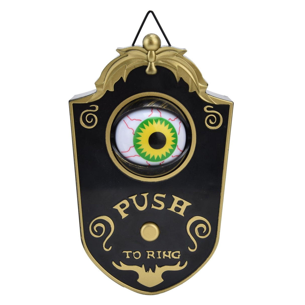 Halloween Doorbell Horrible Single Eyeball Luminous Hanging Door Bell Halloween Party Prop Decoration