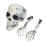 Skeleton Decor Cosplay DIY Multifunctional Lifelike Compact Scary Halloween Skeleton - 45-Degree Angle