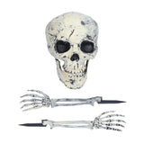 Skeleton Decor Cosplay DIY Multifunctional Lifelike Compact Scary Halloween Skeleton - Close-Up Angle