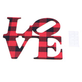 Christmas Wall Decoration Wooden Wall Ornament English Letter Wall Decoration for Home - Front View