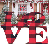 Christmas Wall Decoration Wooden Wall Ornament English Letter Wall Decoration for Home - Extra Image