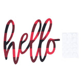Christmas Wall Decor Home English Letter Wall Ornament Wooden Wall Decoration for Festival
