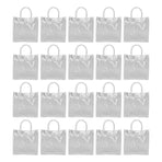 20pcs Transparent Gift Bags Large Capacity Simple Multifunctional 20cmx20cmx8cm PVC Goodie Wrap Bags for Flower Candy