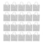 20pcs Transparent Gift Bags Large Capacity Simple Multifunctional 20cmx20cmx8cm PVC Goodie Wrap Bags for Flower Candy