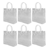 20pcs Transparent Gift Bags Large Capacity Simple Multifunctional 20cmx20cmx8cm PVC Goodie Wrap Bags for Flower Candy