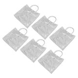 20pcs Transparent Gift Bags Large Capacity Simple Multifunctional 20cmx20cmx8cm PVC Goodie Wrap Bags for Flower Candy