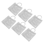 20pcs Transparent Gift Bags Large Capacity Simple Multifunctional 20cmx20cmx8cm PVC Goodie Wrap Bags for Flower Candy