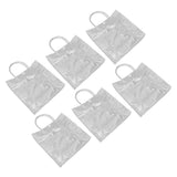 20pcs Transparent Gift Bags Large Capacity Simple Multifunctional 20cmx20cmx8cm PVC Goodie Wrap Bags for Flower Candy - Close-Up Angle