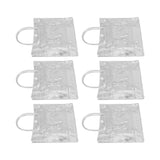 20pcs Transparent Gift Bags Large Capacity Simple Multifunctional 20cmx20cmx8cm PVC Goodie Wrap Bags for Flower Candy