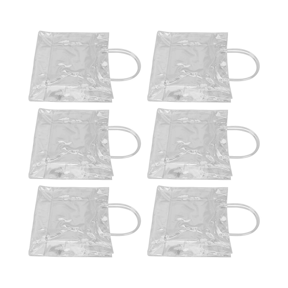 20pcs Transparent Gift Bags Large Capacity Simple Multifunctional 20cmx20cmx8cm PVC Goodie Wrap Bags for Flower Candy