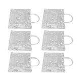 20pcs Transparent Gift Bags Large Capacity Simple Multifunctional 20cmx20cmx8cm PVC Goodie Wrap Bags for Flower Candy