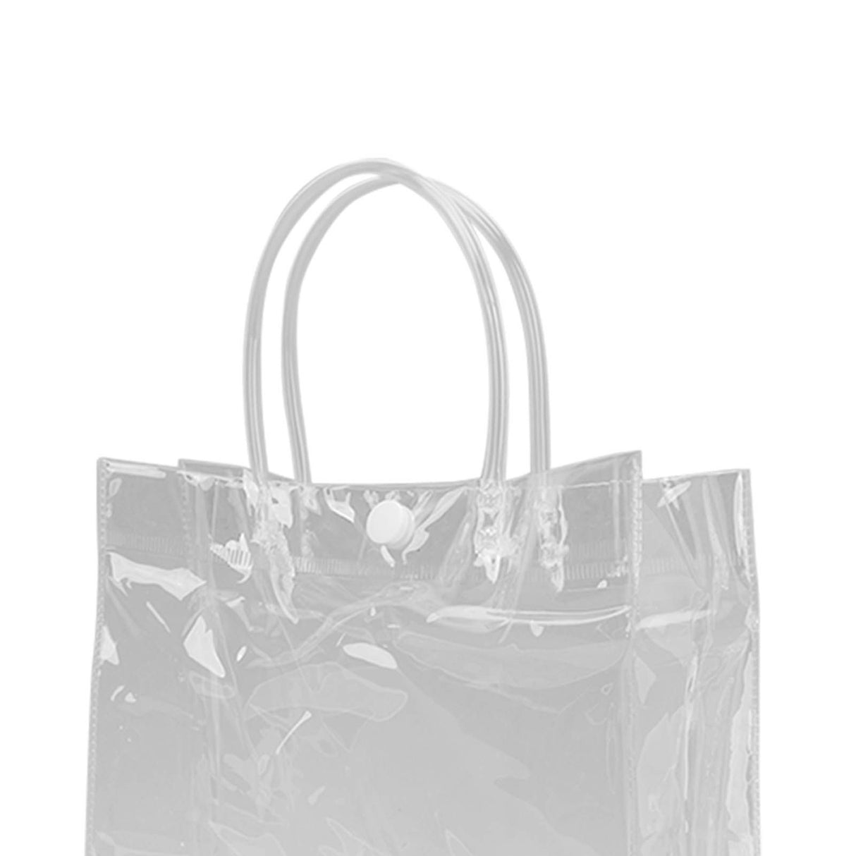 20pcs Transparent Gift Bags Large Capacity Simple Multifunctional 20cmx20cmx8cm PVC Goodie Wrap Bags for Flower Candy