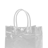 20pcs Transparent Gift Bags Large Capacity Simple Multifunctional 20cmx20cmx8cm PVC Goodie Wrap Bags for Flower Candy