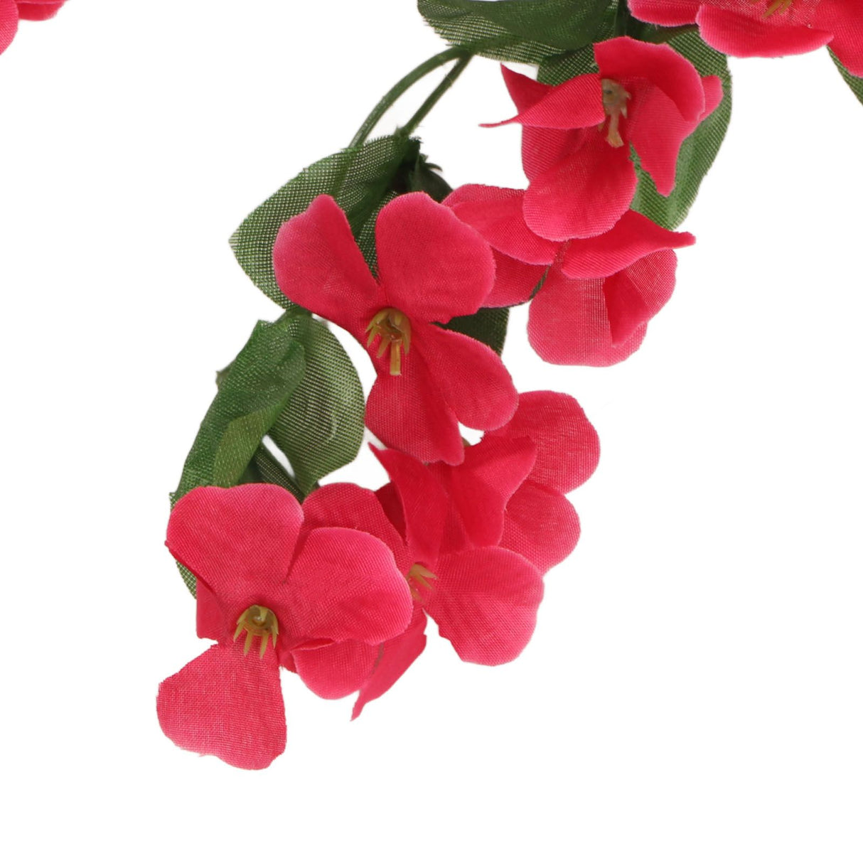 2PCS Artificial Violet Hanging Flowers Simulation Plastic Fake Plants for Decoration Garden Patio Wedding Porch Outdoor Rose Red