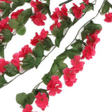 2PCS Artificial Violet Hanging Flowers Simulation Plastic Fake Plants for Decoration Garden Patio Wedding Porch Outdoor Rose Red
