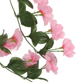 2PCS Artificial Violet Hanging Flowers Simulation Plastic Fake Plants for Decoration Garden Patio Wedding Porch Outdoor Pink