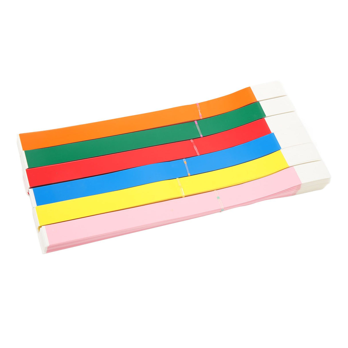 600PCS Party Wristbands Synthetic Paper Colorful Waterproof Hand Bands Adhesive Comfortable Party Bracelets for Events Concerts Festival