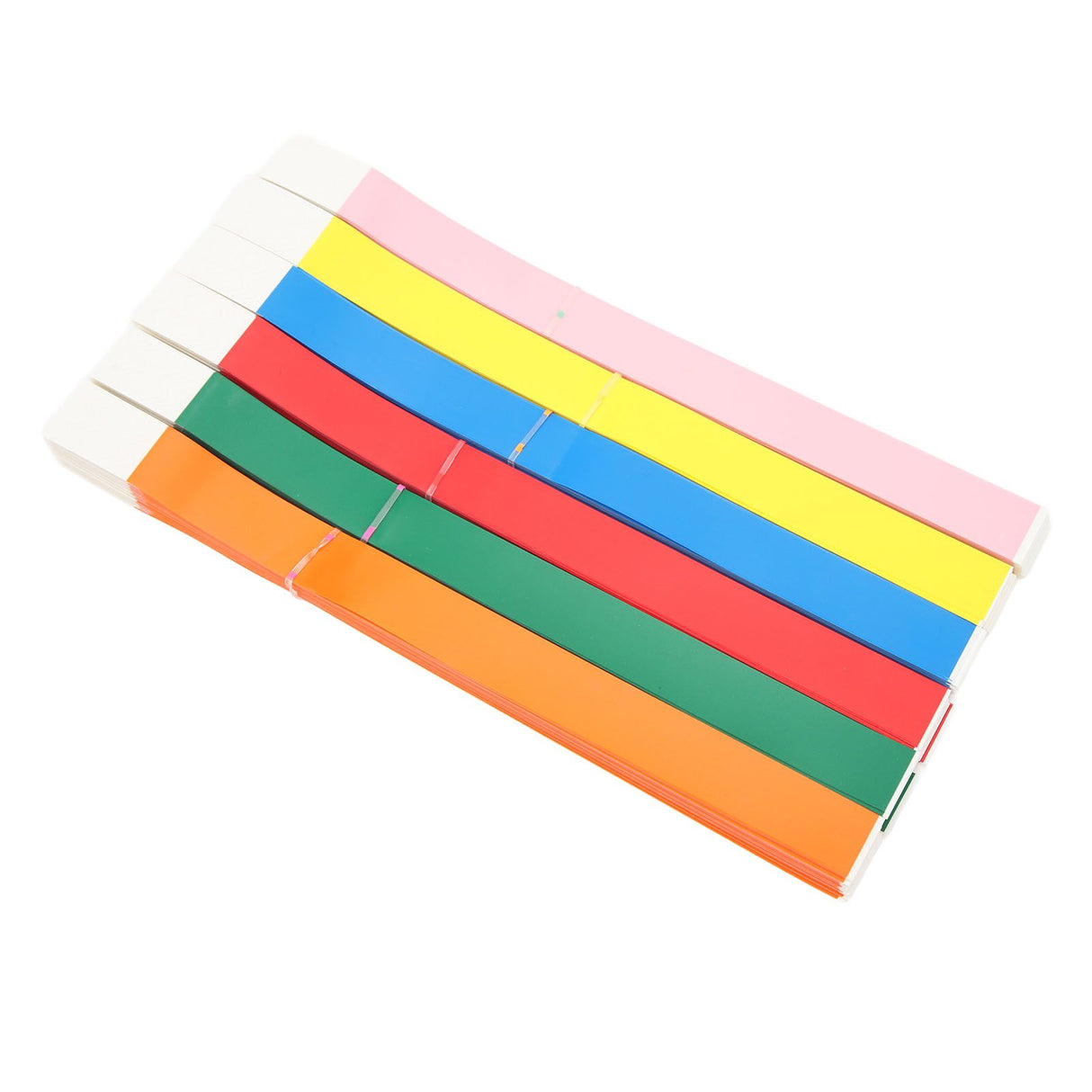 600PCS Party Wristbands Synthetic Paper Colorful Waterproof Hand Bands Adhesive Comfortable Party Bracelets for Events Concerts Festival
