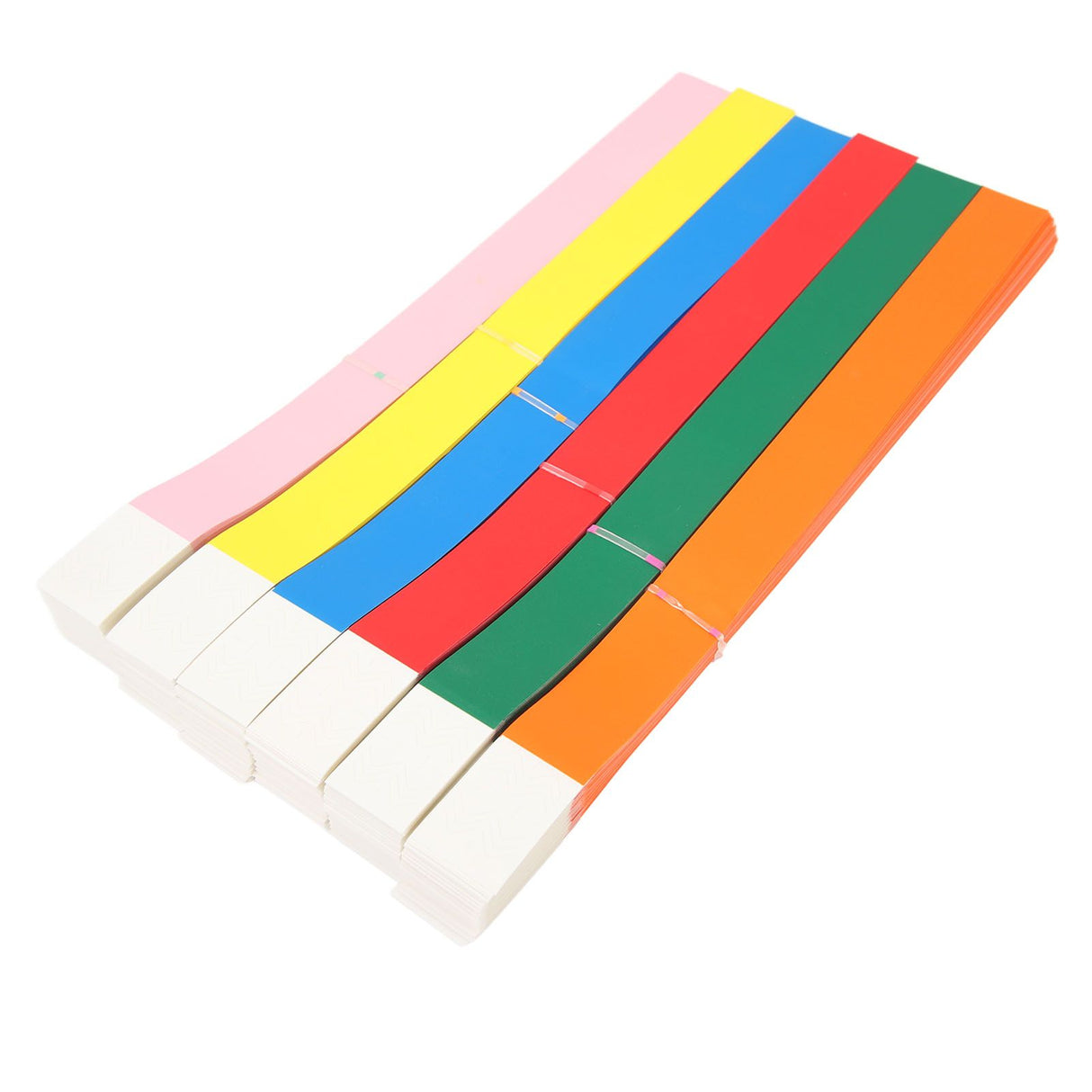 600PCS Party Wristbands Synthetic Paper Colorful Waterproof Hand Bands Adhesive Comfortable Party Bracelets for Events Concerts Festival