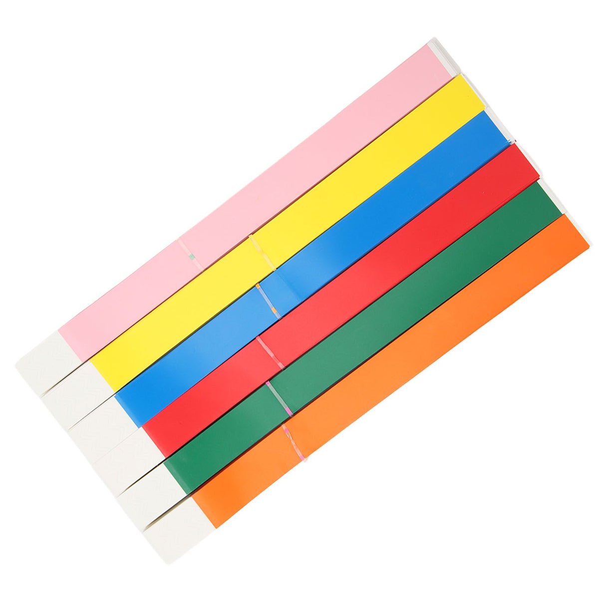 600PCS Party Wristbands Synthetic Paper Colorful Waterproof Hand Bands Adhesive Comfortable Party Bracelets for Events Concerts Festival
