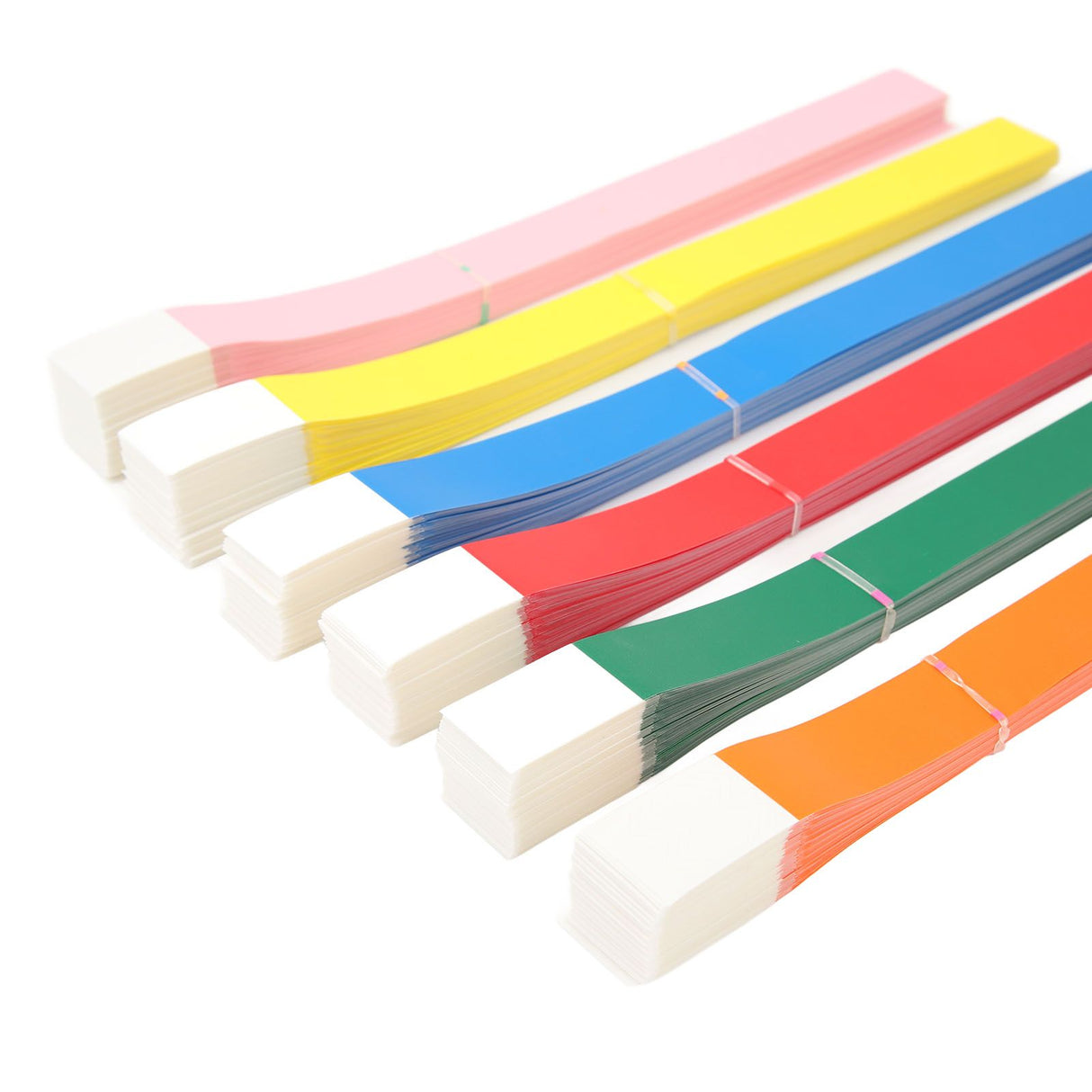 600PCS Party Wristbands Synthetic Paper Colorful Waterproof Hand Bands Adhesive Comfortable Party Bracelets for Events Concerts Festival