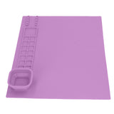 Silicone Painting Mat with Cup DIY Cultivate Artistic Talent Easy To Wipe Silicone Art Mat for Boys Girls Art Supplies Purple
