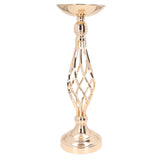 Table Candlestick Ornament Iron Twisted Curb Candle Holder Decorative Ornament Wedding Candlestick Decoration Gold S