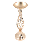 Table Candlestick Ornament Iron Twisted Curb Candle Holder Decorative Ornament Wedding Candlestick Decoration Gold S