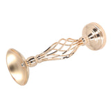 Table Candlestick Ornament Iron Twisted Curb Candle Holder Decorative Ornament Wedding Candlestick Decoration Gold S