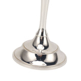 5 Arm Candlestick Holder Iron Retro Decorative Candle Holder Centerpiece for Home Church Silver