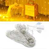 Net Mesh String LED Lights 4.9x4.9ft Waterproof Outdoor Christmas Net Lights for Christmas Outdoor Wedding - Top-Down View