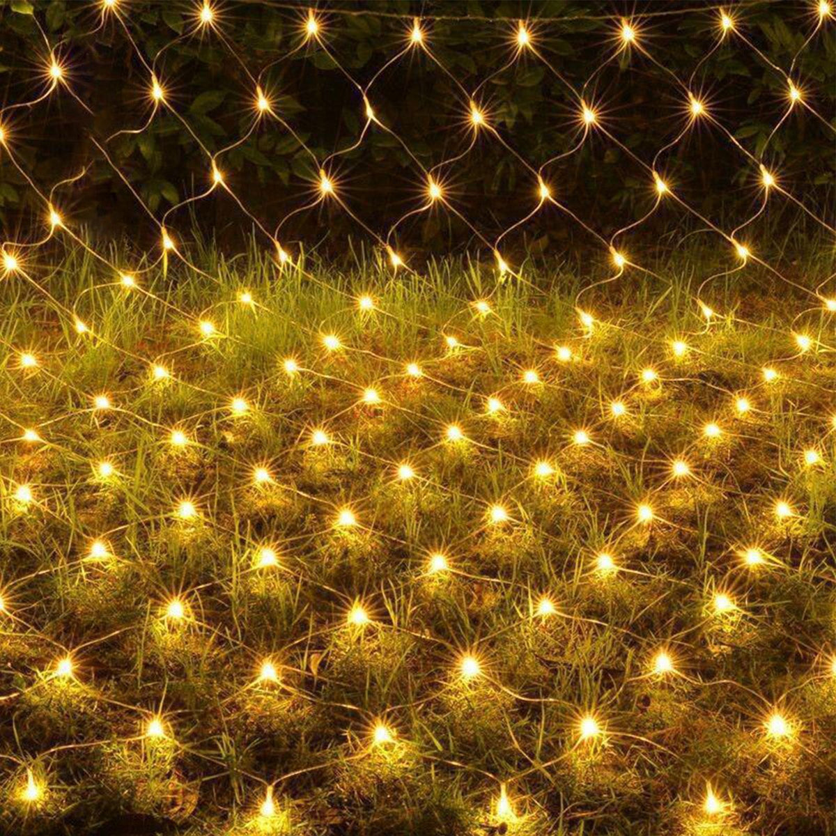 Net Mesh String LED Lights 4.9x4.9ft Waterproof Outdoor Christmas Net Lights for Christmas Outdoor Wedding