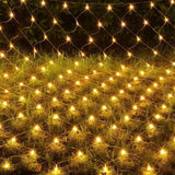 Net Mesh String LED Lights 4.9x4.9ft Waterproof Outdoor Christmas Net Lights for Christmas Outdoor Wedding - 45-Degree Angle