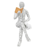 Women Thinker Statue Unique Resin Pulp Reading Women Figurine Decor for Home Office Library W310 11