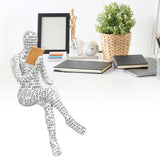 Women Thinker Statue Unique Resin Pulp Reading Women Figurine Decor for Home Office Library W310 11 - Extra Image