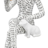 Women Thinker Statue Unique Resin Pulp Reading Women Figurine Decor for Home Office Library W310 11 - Extra Image