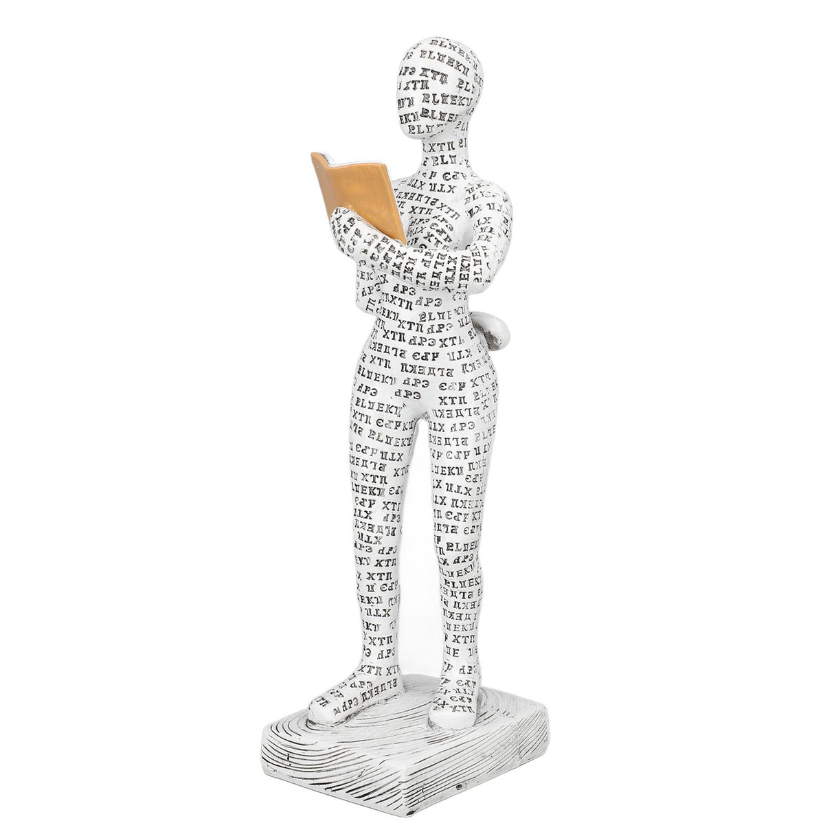 Women Thinker Statue Unique Resin Pulp Reading Women Figurine Decor for Home Office Library W310 12