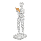 Women Thinker Statue Unique Resin Pulp Reading Women Figurine Decor for Home Office Library W310 12