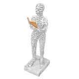 Women Thinker Statue Unique Resin Pulp Reading Women Figurine Decor for Home Office Library W310 12