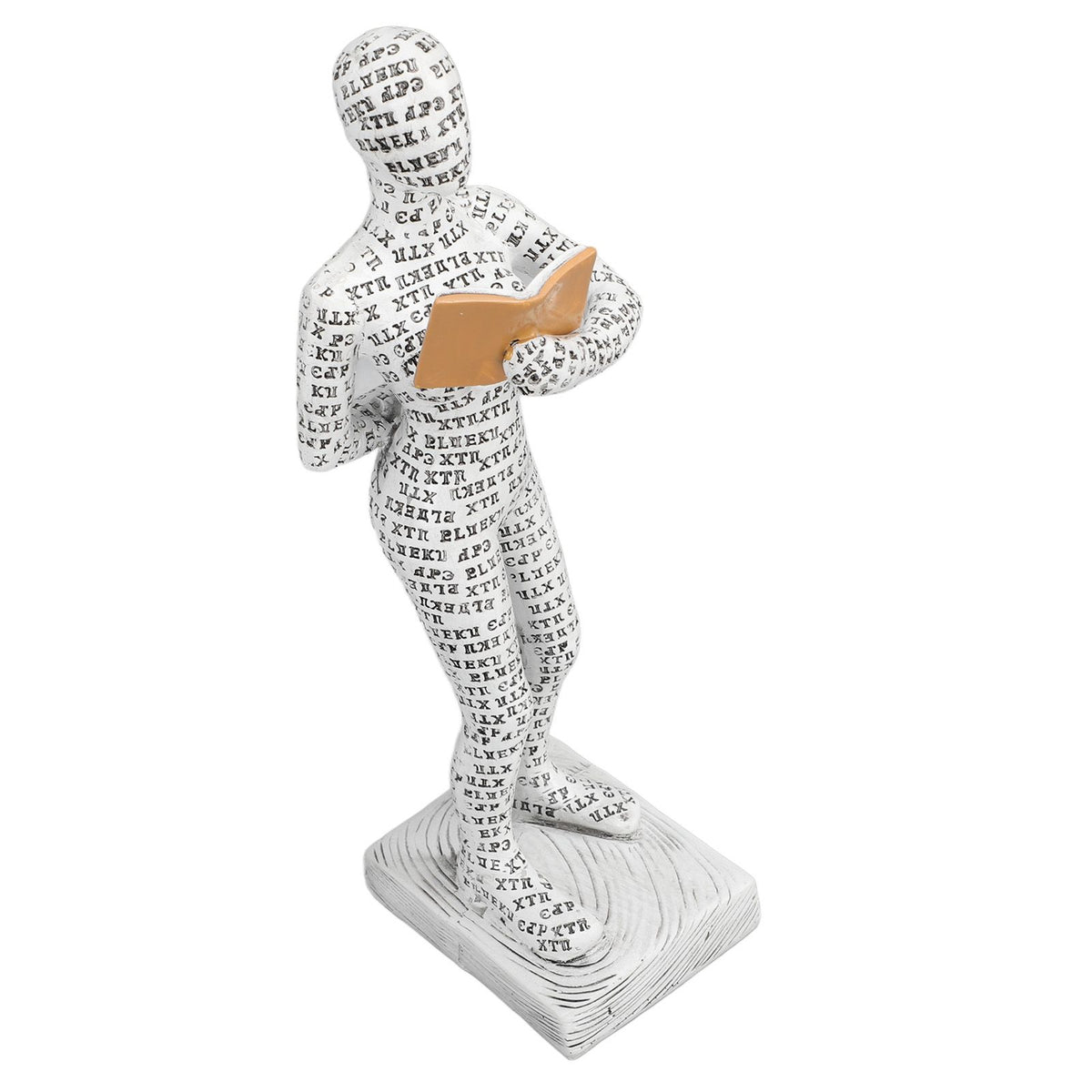 Women Thinker Statue Unique Resin Pulp Reading Women Figurine Decor for Home Office Library W310 12