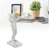 Women Thinker Statue Unique Resin Pulp Reading Women Figurine Decor for Home Office Library W310 12
