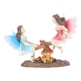 Fairy Statue Ornament Seesaw Figure Resin Realistic Figurine Decoration for Garden Home Living Room Office