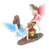 Fairy Statue Ornament Seesaw Figure Resin Realistic Figurine Decoration for Garden Home Living Room Office - Front View