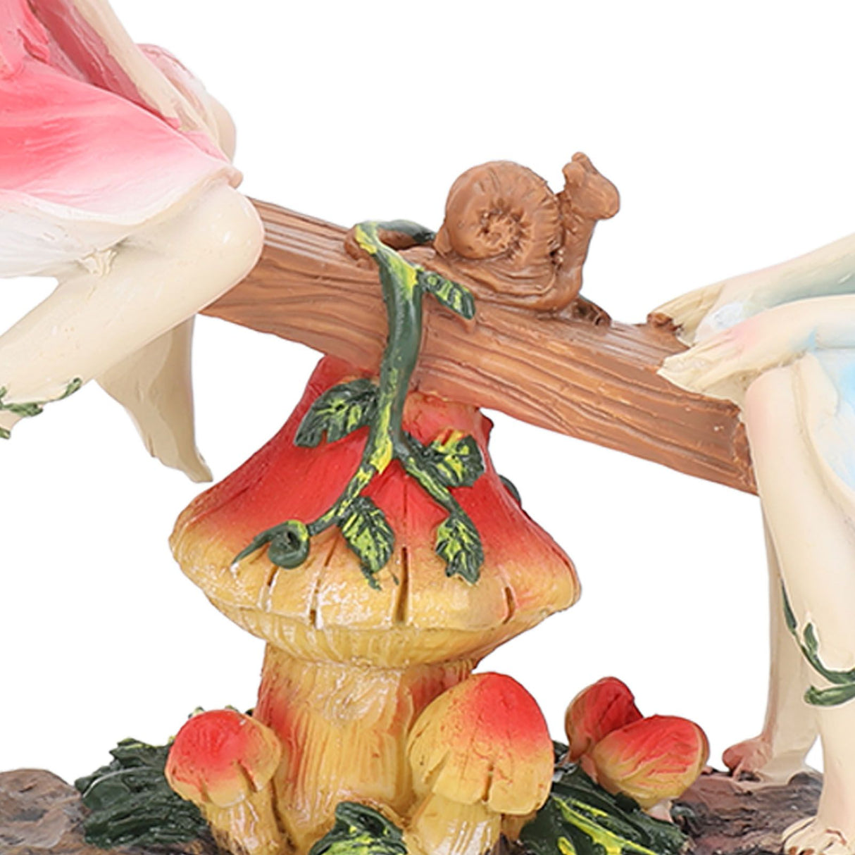 Fairy Statue Ornament Seesaw Figure Resin Realistic Figurine Decoration for Garden Home Living Room Office