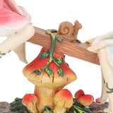 Fairy Statue Ornament Seesaw Figure Resin Realistic Figurine Decoration for Garden Home Living Room Office