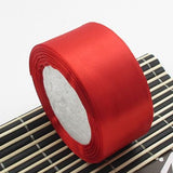 5 Roll Solid Color Ribbon 4cm Double Face Satin Ribbon for DIY Handcraft Gift Packaging 5 Colors
