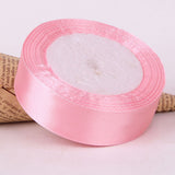 5 Roll Solid Color Ribbon 4cm Double Face Satin Ribbon for DIY Handcraft Gift Packaging 5 Colors